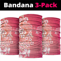 Dreamy Butterfly Polynesian - Breast Cancer Awareness Neck Gaiter Floral Vibes