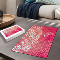 Dreamy Butterfly Polynesian - Breast Cancer Awareness Puzzle Floral Vibes