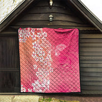Dreamy Butterfly Polynesian - Breast Cancer Awareness Quilt Floral Vibes