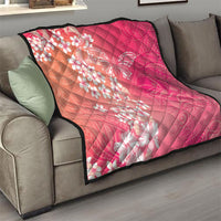 Dreamy Butterfly Polynesian - Breast Cancer Awareness Quilt Floral Vibes