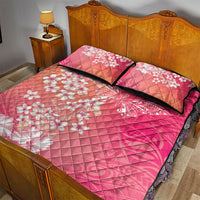 Dreamy Butterfly Polynesian - Breast Cancer Awareness Quilt Bed Set Floral Vibes