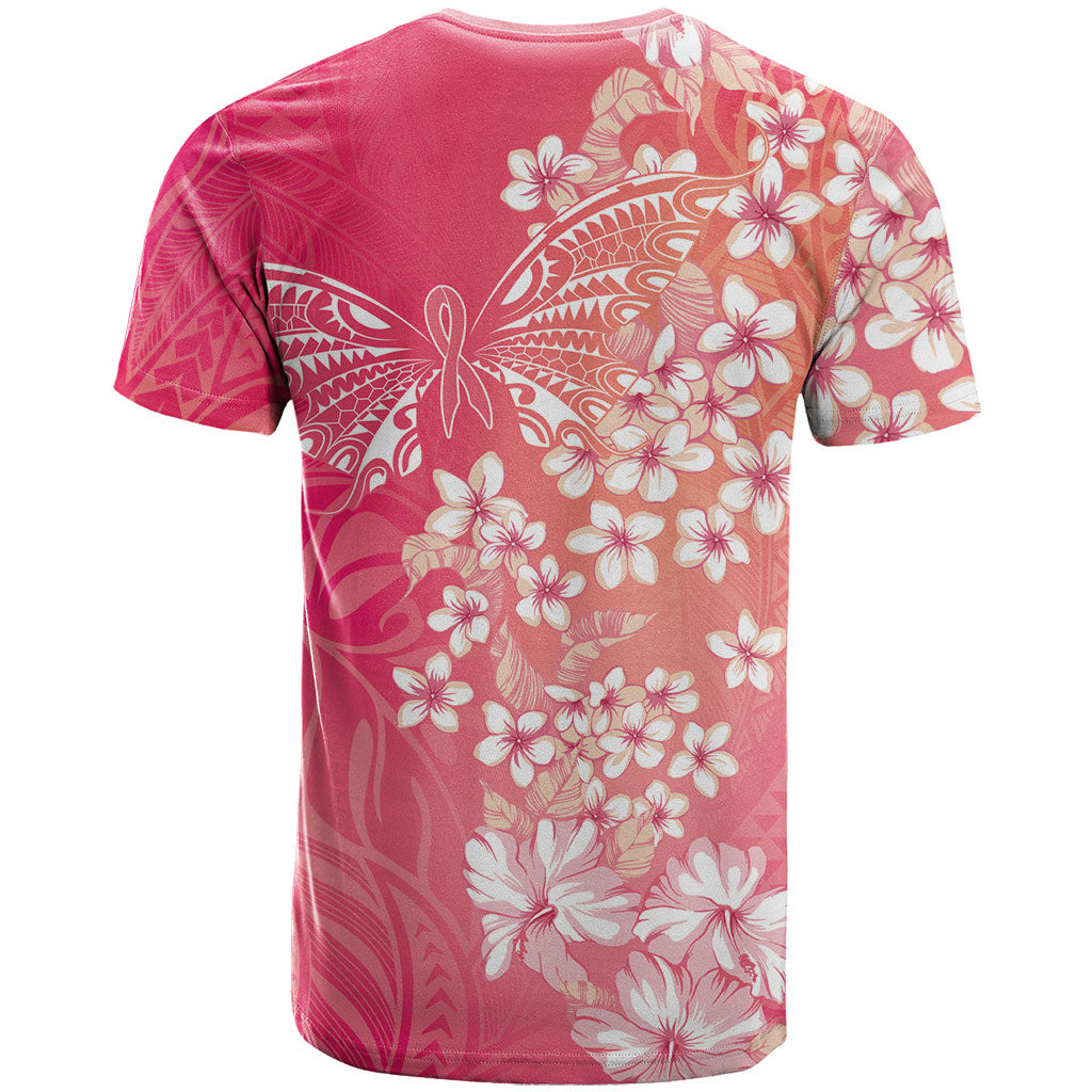 Dreamy Butterfly Polynesian - Breast Cancer Awareness T Shirt Floral Vibes