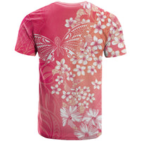 Dreamy Butterfly Polynesian - Breast Cancer Awareness T Shirt Floral Vibes