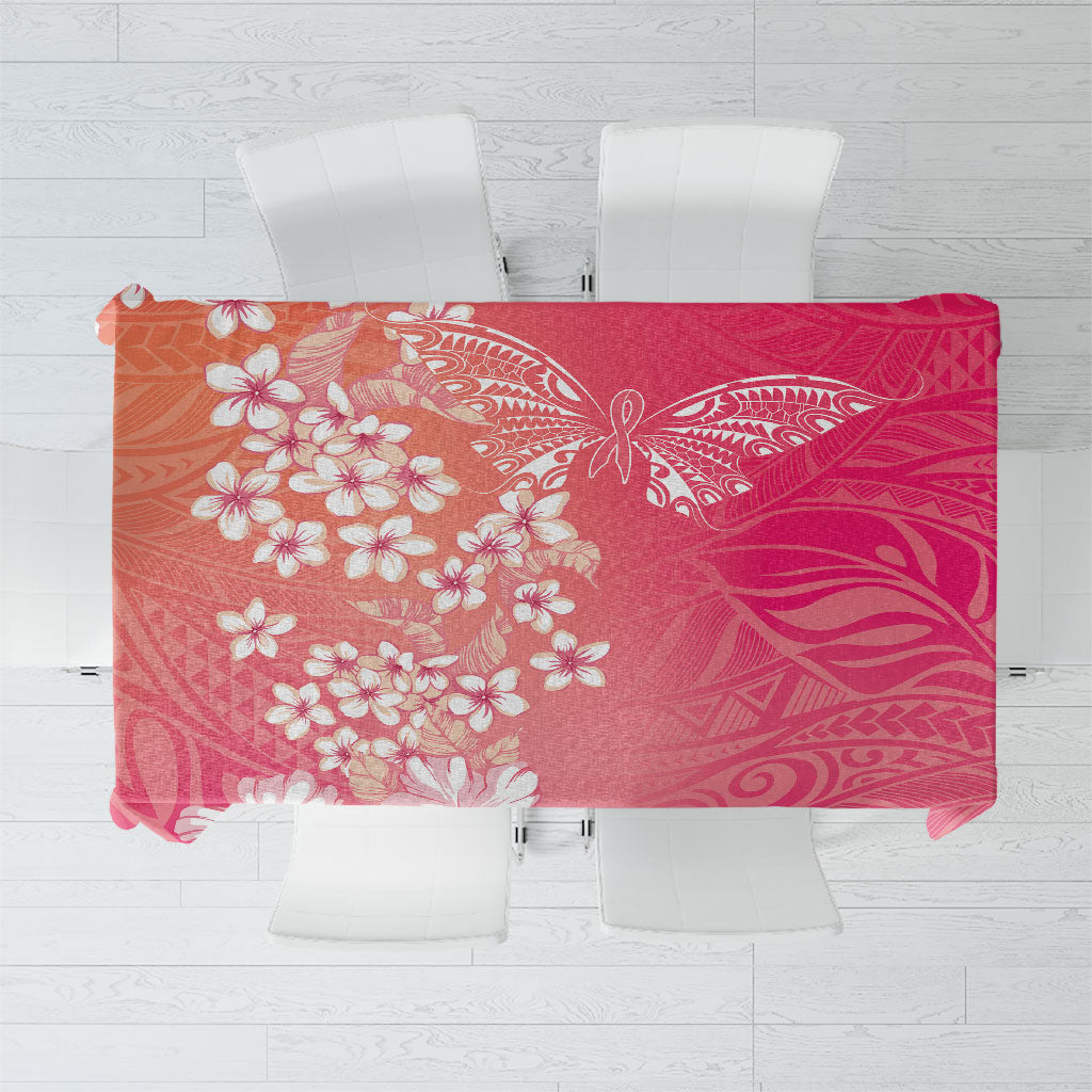 Dreamy Butterfly Polynesian - Breast Cancer Awareness Tablecloth Floral Vibes