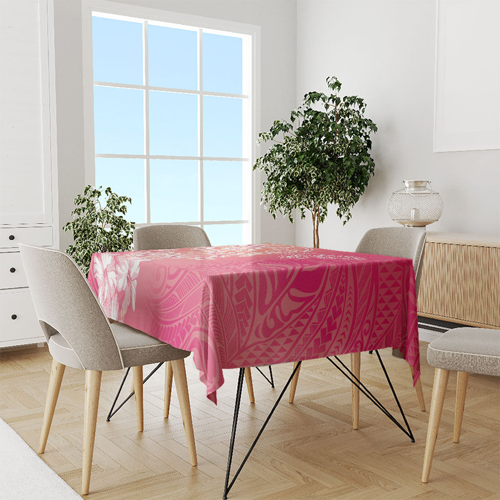 Dreamy Butterfly Polynesian - Breast Cancer Awareness Tablecloth Floral Vibes