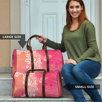 Dreamy Butterfly Polynesian - Breast Cancer Awareness Travel Bag Floral Vibes