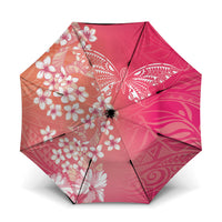 Dreamy Butterfly Polynesian - Breast Cancer Awareness Umbrella Floral Vibes
