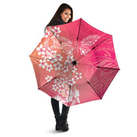 Dreamy Butterfly Polynesian - Breast Cancer Awareness Umbrella Floral Vibes