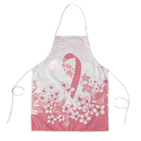 Breast Cancer Awareness Polynesian Apron Floral Pink Ribbon