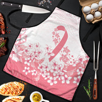 Breast Cancer Awareness Polynesian Apron Floral Pink Ribbon