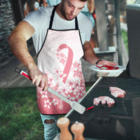 Breast Cancer Awareness Polynesian Apron Floral Pink Ribbon