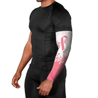Breast Cancer Awareness Polynesian Arm Sleeves Floral Pink Ribbon