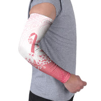 Breast Cancer Awareness Polynesian Arm Sleeves Floral Pink Ribbon