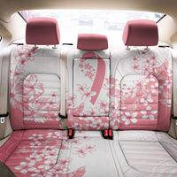 Breast Cancer Awareness Polynesian Back Car Seat Cover Floral Pink Ribbon