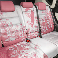 Breast Cancer Awareness Polynesian Back Car Seat Cover Floral Pink Ribbon