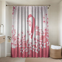 Breast Cancer Awareness Polynesian Bathroom Set Floral Pink Ribbon