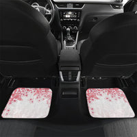 Breast Cancer Awareness Polynesian Car Mats Floral Pink Ribbon