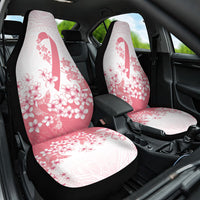 Breast Cancer Awareness Polynesian Car Seat Cover Floral Pink Ribbon