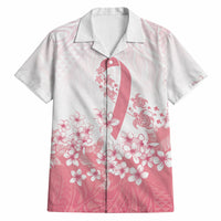 Breast Cancer Awareness Polynesian Hawaiian Shirt Floral Pink Ribbon