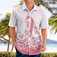 Breast Cancer Awareness Polynesian Hawaiian Shirt Floral Pink Ribbon
