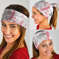 Breast Cancer Awareness Polynesian Neck Gaiter Floral Pink Ribbon
