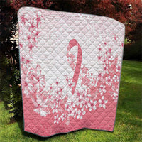 Breast Cancer Awareness Polynesian Quilt Floral Pink Ribbon
