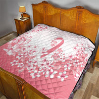 Breast Cancer Awareness Polynesian Quilt Floral Pink Ribbon
