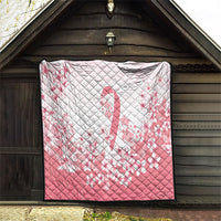 Breast Cancer Awareness Polynesian Quilt Floral Pink Ribbon