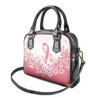 Breast Cancer Awareness Polynesian Shoulder Handbag Floral Pink Ribbon