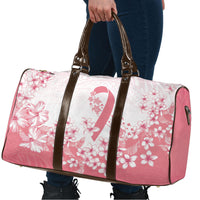 Breast Cancer Awareness Polynesian Travel Bag Floral Pink Ribbon