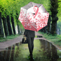 Breast Cancer Awareness Polynesian Umbrella Floral Pink Ribbon