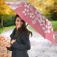 Breast Cancer Awareness Polynesian Umbrella Floral Pink Ribbon