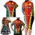 Personalised Papua New Guinea Mix Penama Family Matching Long Sleeve Bodycon Dress and Hawaiian Shirt Tribal Patterns Half-Half Style LT7 - Polynesian Pride