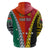 Personalised Papua New Guinea Mix Penama Hoodie Tribal Patterns Half-Half Style LT7 - Polynesian Pride