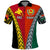 Personalised Papua New Guinea Mix Penama Polo Shirt Tribal Patterns Half-Half Style LT7 Colorful - Polynesian Pride