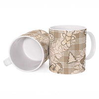 Khaki Palaka Hawaii Cowboy Christmas Ceramic Mug Paniolo Mix Maile Lei - Polynesian Pride