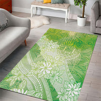 Tahiti Tiare Marble Glaze Area Rug Spring Green LT7 - Polynesian Pride