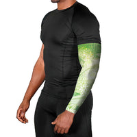 Tahiti Tiare Marble Glaze Arm Sleeves Spring Green LT7 - Polynesian Pride