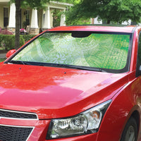 Tahiti Tiare Marble Glaze Auto Sun Shade Spring Green LT7 - Polynesian Pride