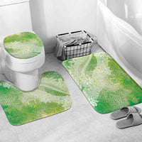 Tahiti Tiare Marble Glaze Bathroom Set Spring Green LT7 Mat Set Only (3 pcs) One Size Yellow Green - Polynesian Pride