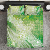 Tahiti Tiare Marble Glaze Bedding Set Spring Green LT7 Yellow Green - Polynesian Pride
