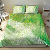 Tahiti Tiare Marble Glaze Bedding Set Spring Green LT7 - Polynesian Pride