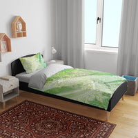 Tahiti Tiare Marble Glaze Bedding Set Spring Green LT7 - Polynesian Pride