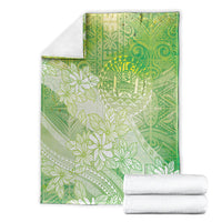 Tahiti Tiare Marble Glaze Blanket Spring Green LT7 - Polynesian Pride