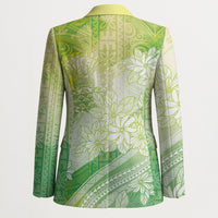 Tahiti Tiare Marble Glaze Blazer Spring Green LT7 - Polynesian Pride