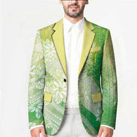Tahiti Tiare Marble Glaze Blazer Spring Green LT7 - Polynesian Pride