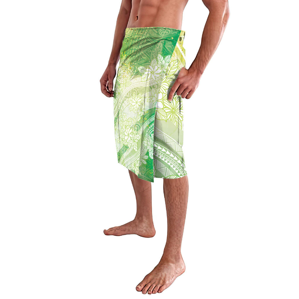 Tahiti Tiare Marble Glaze Lavalava Spring Green LT7 - Polynesian Pride
