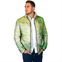 Tahiti Tiare Marble Glaze Padded Jacket Spring Green LT7 - Polynesian Pride