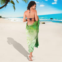 Tahiti Tiare Marble Glaze Sarong Spring Green LT7 - Polynesian Pride