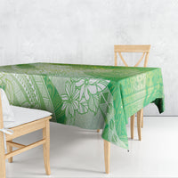 Tahiti Tiare Marble Glaze Tablecloth Spring Green LT7 - Polynesian Pride